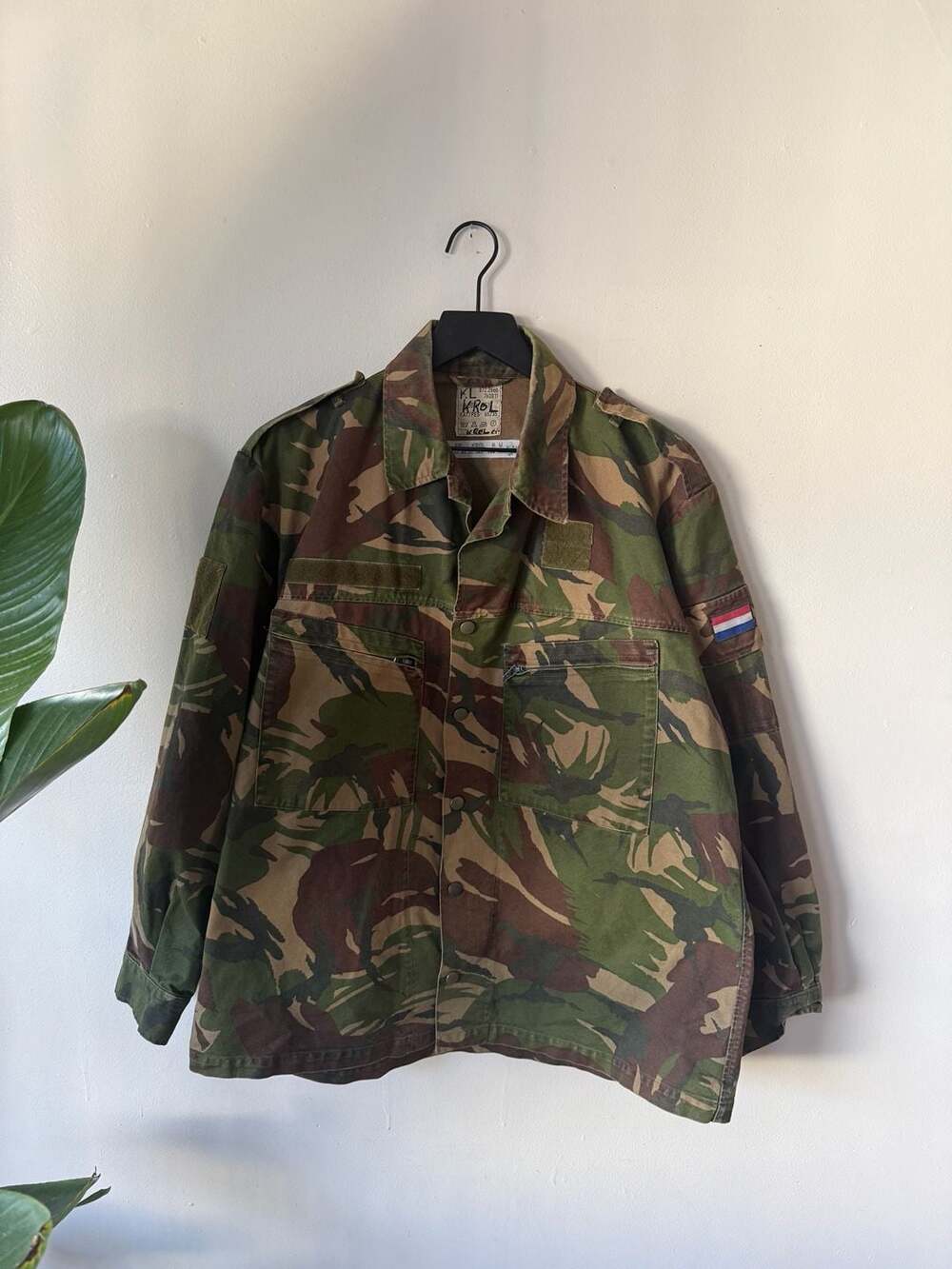 Royal Netherlands Army Military Field Jacket Size KL Camouflage DPM